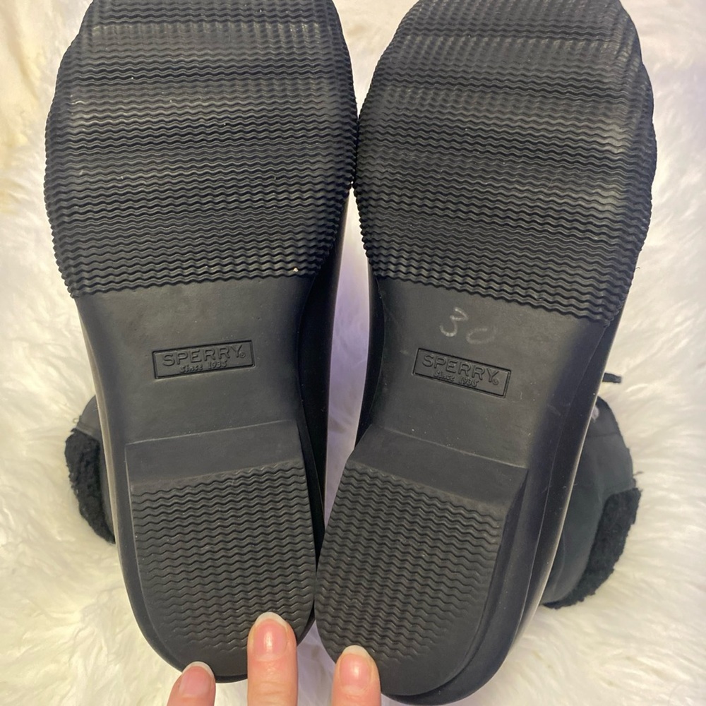 Sperry Women's Black Saltwater Winter (Duck) Boots. Size 9.5. Excellent Cond - Picture 14 of 16